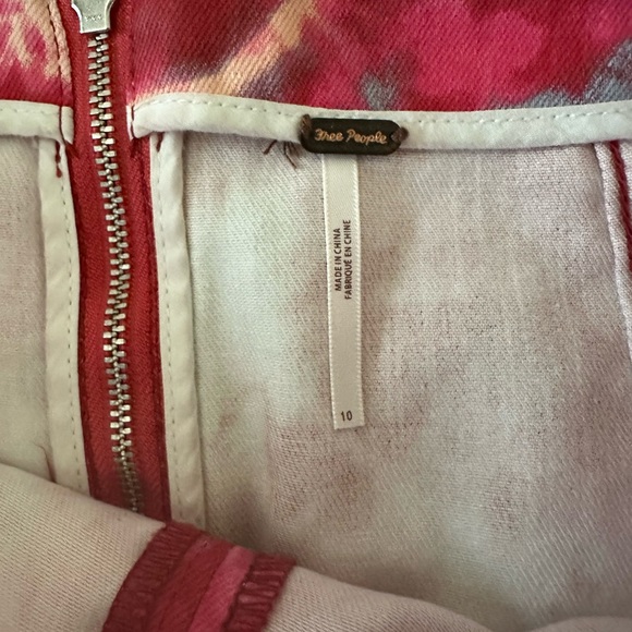 Free people body on skirt red tie dye 10 - Picture 5 of 5